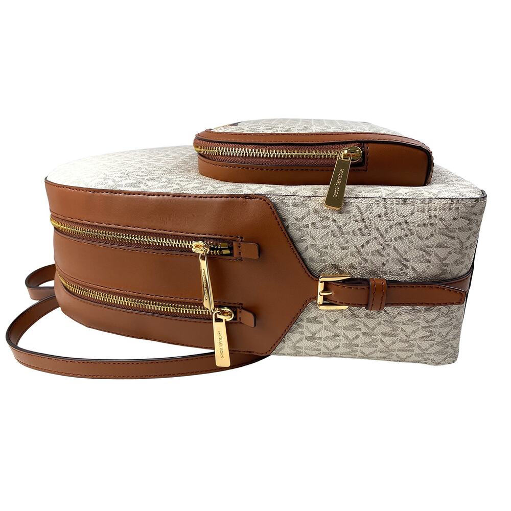 NWT Michael Kors Jaycee Logo Backpack (Vanilla) - Picture 3 of 4